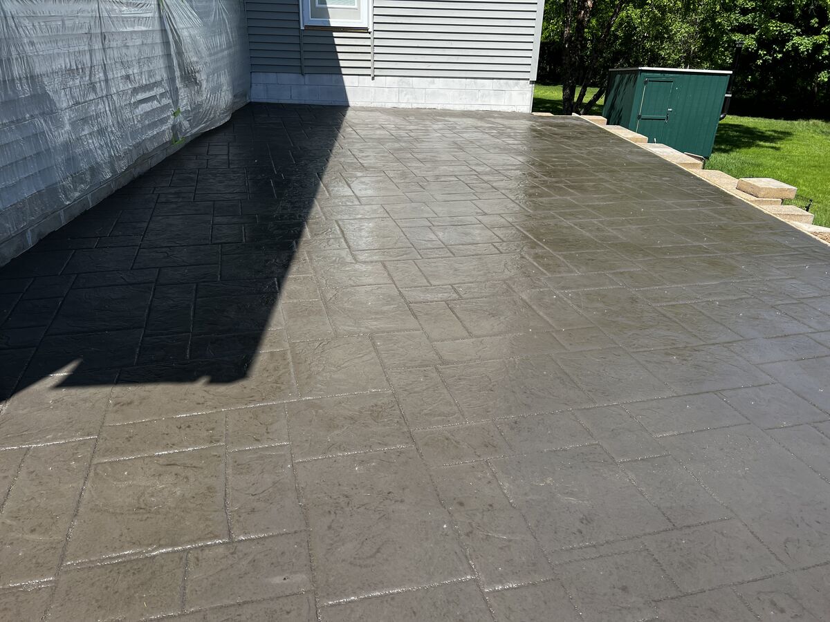 Completed residential concrete work by Legacy General Services