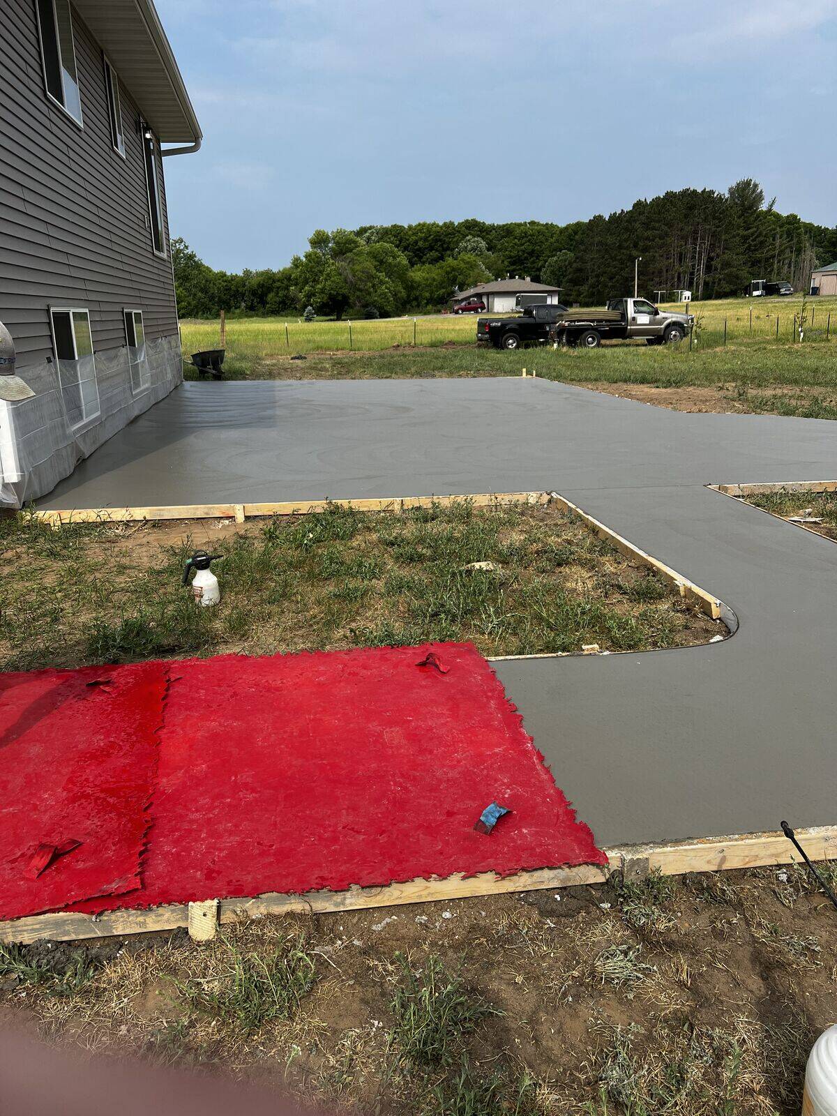 New residential concrete installation by Legacy General Services