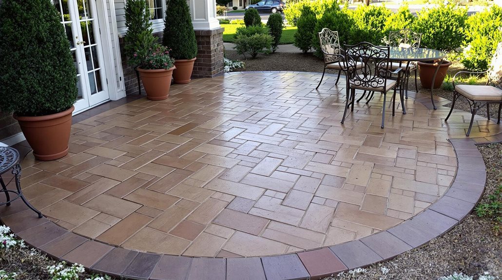 concrete patio styles options