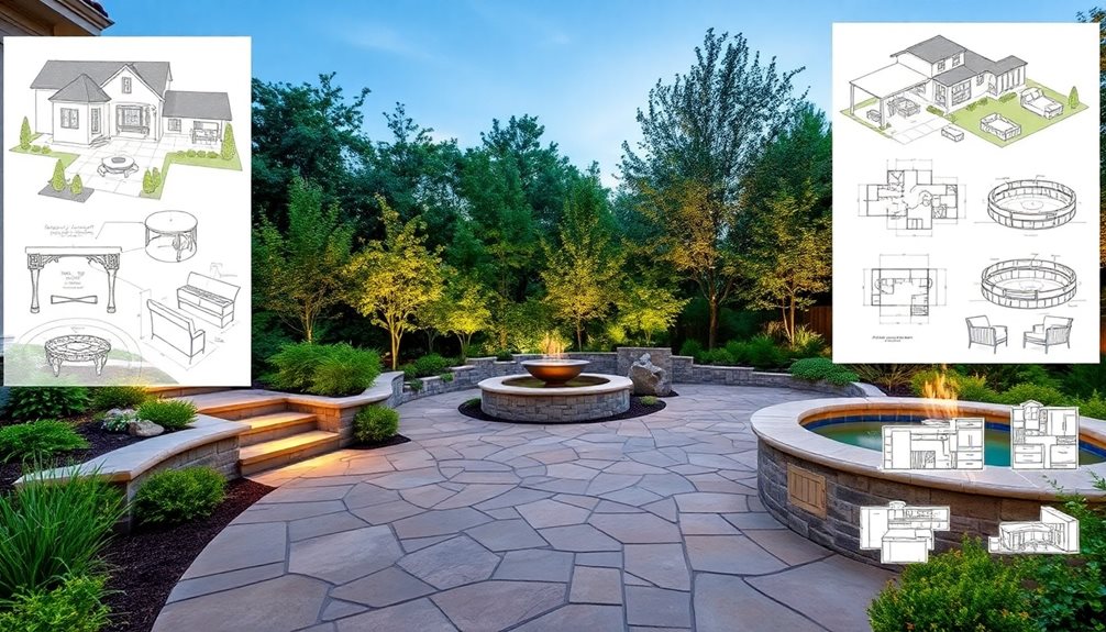 patio design from concept